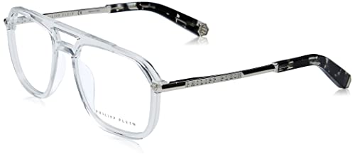 Philipp Plein Herren VPP018M Sonnenbrille, Shiny Crystal, 54 von Philipp Plein