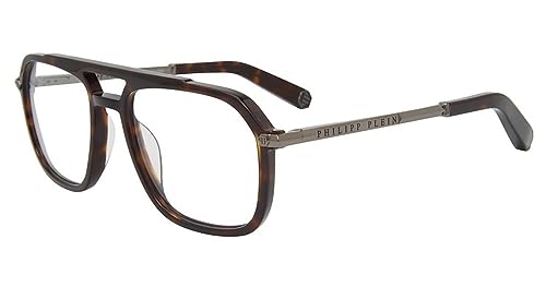 Philipp Plein Herren VPP018M Sonnenbrille, Shiny Dark Havana, 54 von Philipp Plein