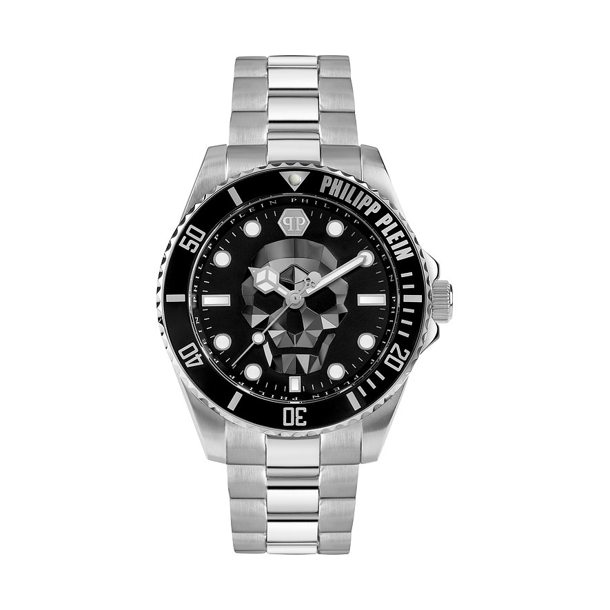 Philipp Plein Herrenuhr The Skull diver PWOAA0522 Edelstahl von Philipp Plein