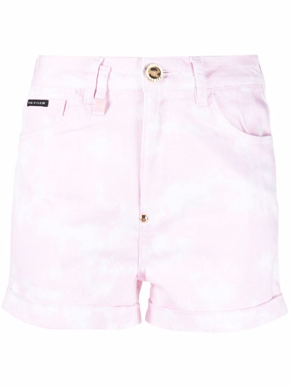 Philipp Plein Hexagon Jeans-Shorts - Rosa von Philipp Plein