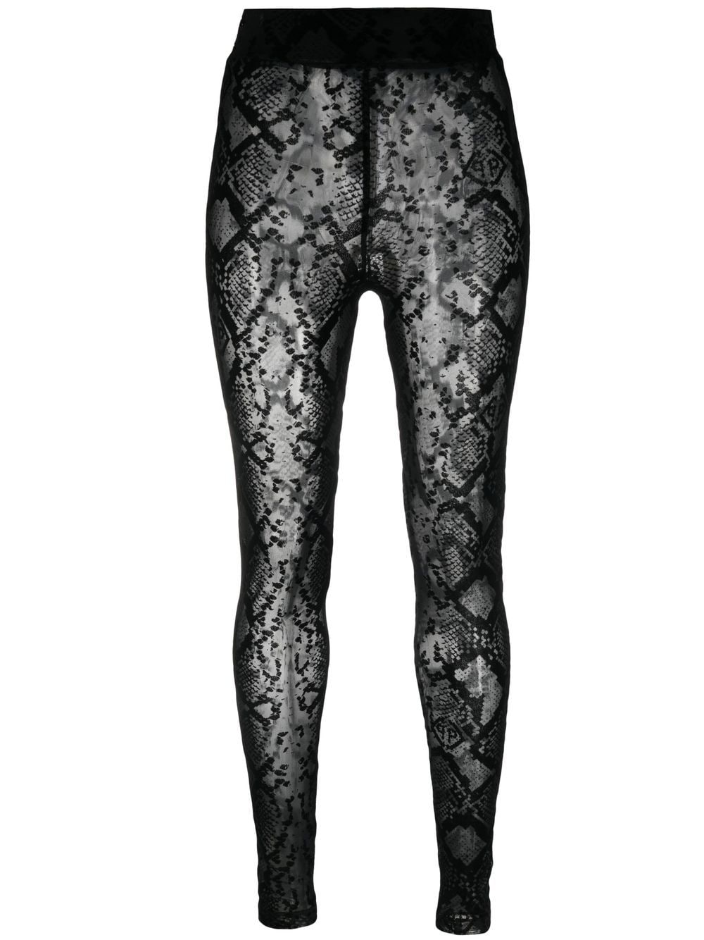 Philipp Plein High-Waist-Leggings mit Logo - Schwarz von Philipp Plein