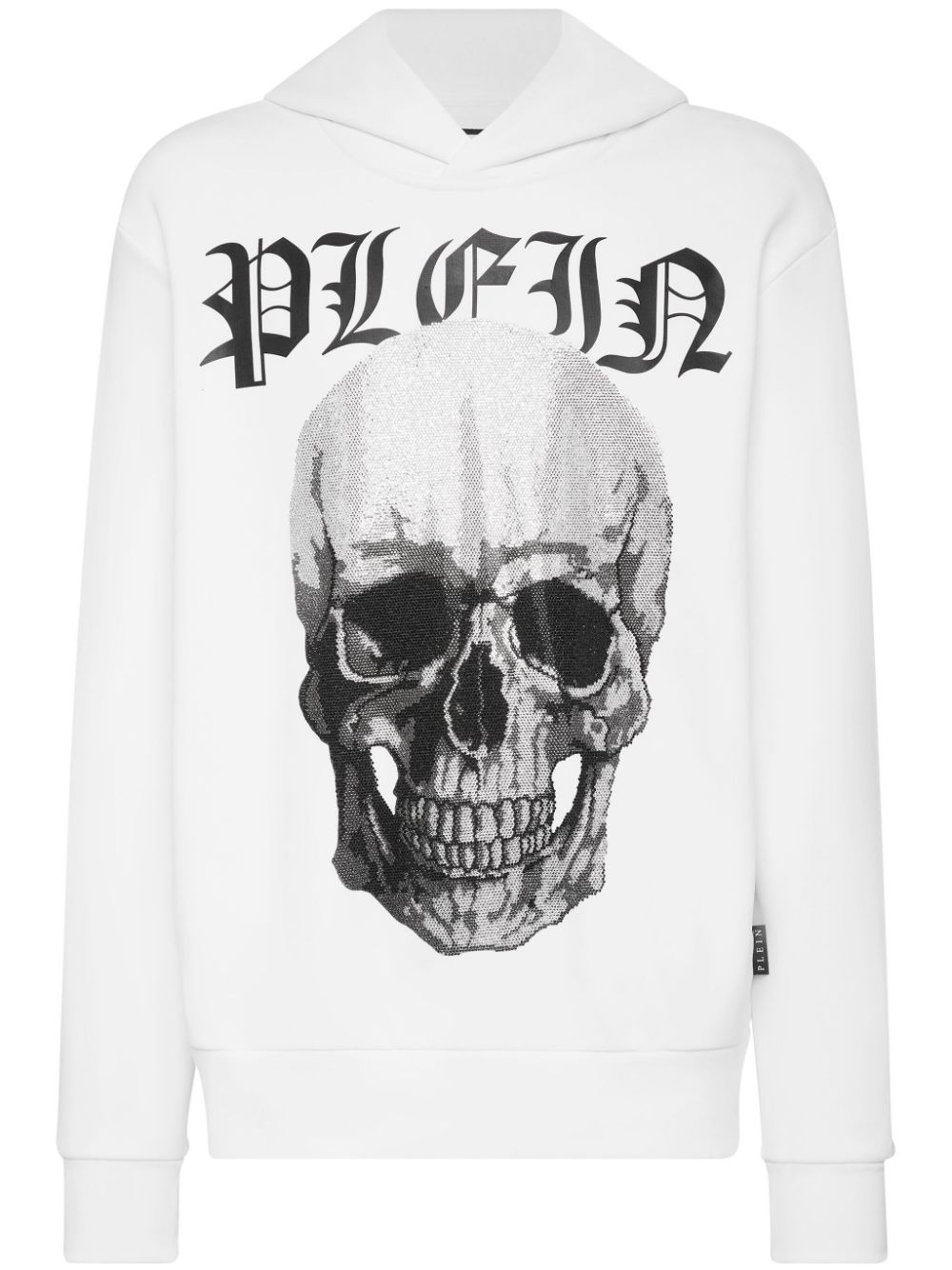 Philipp Plein Hoodie mit Kristallen - Weiß von Philipp Plein