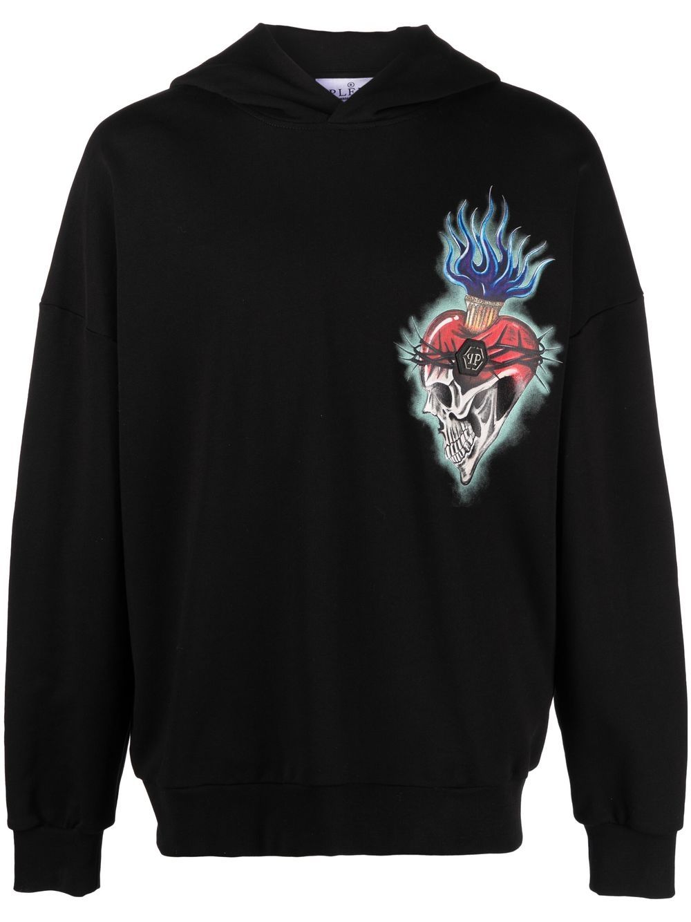 Philipp Plein Hoodie mit Love-Print - Schwarz von Philipp Plein