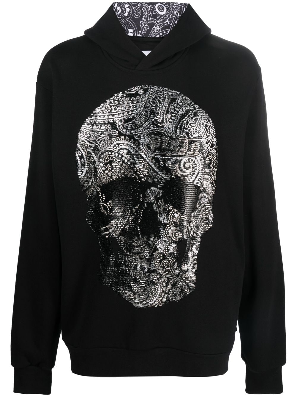 Philipp Plein Hoodie mit Strass-Totenkopf - Schwarz von Philipp Plein