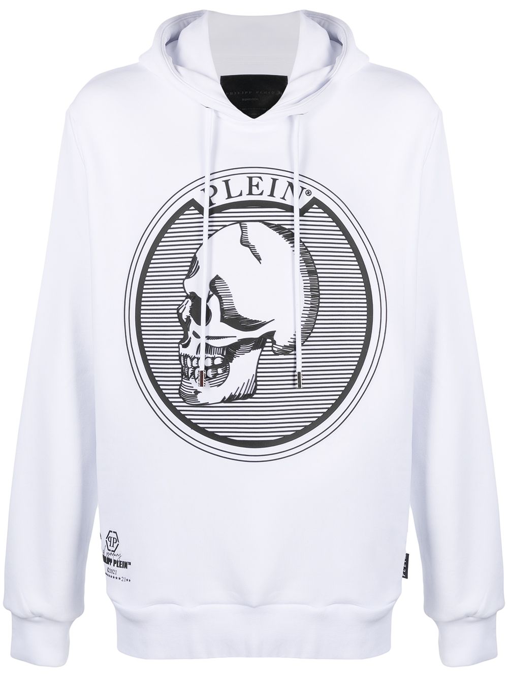 Philipp Plein Hoodie mit Totenkopf-Print - Weiß von Philipp Plein