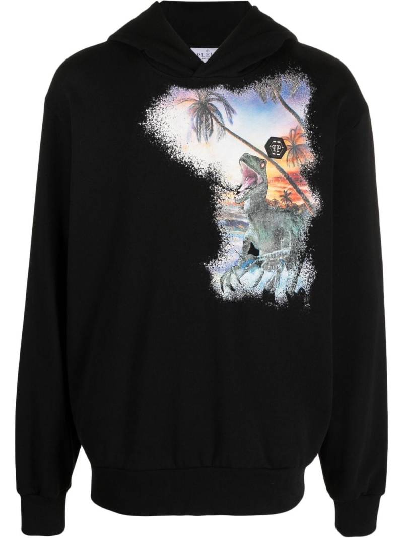 Philipp Plein Hoodie mit grafischem Print - Schwarz von Philipp Plein