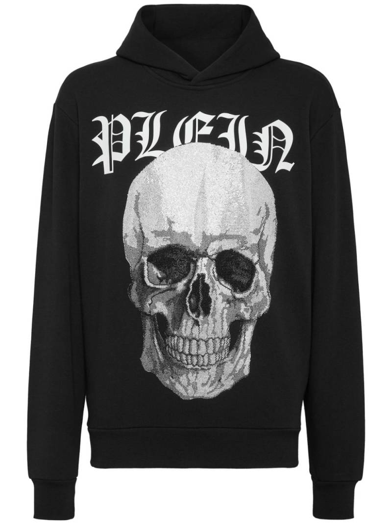 Philipp Plein Hoodie mit strassverziertem Totenkopf - Schwarz von Philipp Plein