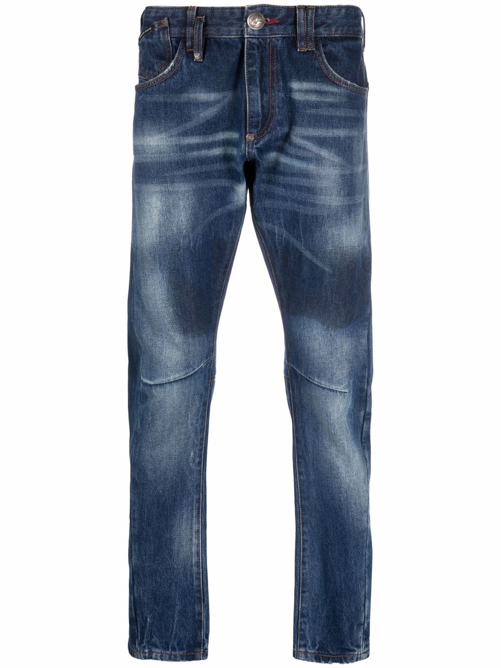 Philipp Plein Iconic Plein Milano Cut Jeans - Blau von Philipp Plein