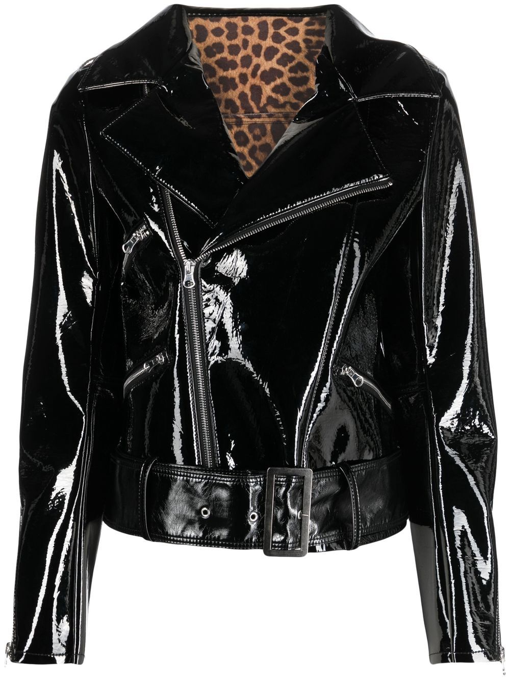 Philipp Plein Jacke aus Faux-Leder mit Glanzoptik - Schwarz von Philipp Plein