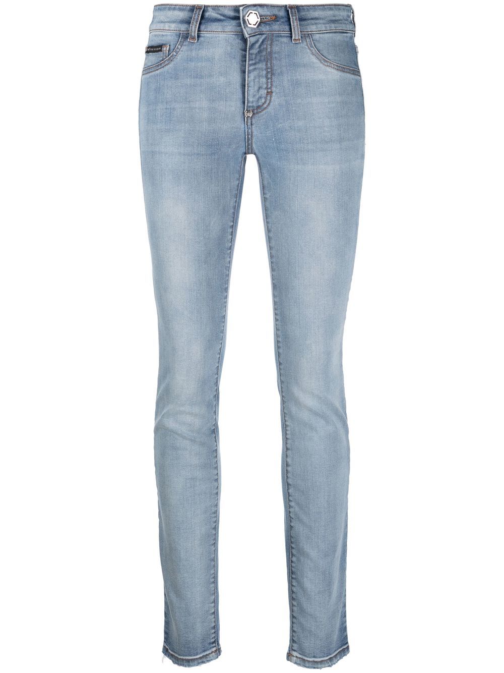 Philipp Plein Jeans-Leggings mit Logo-Patch - Blau von Philipp Plein