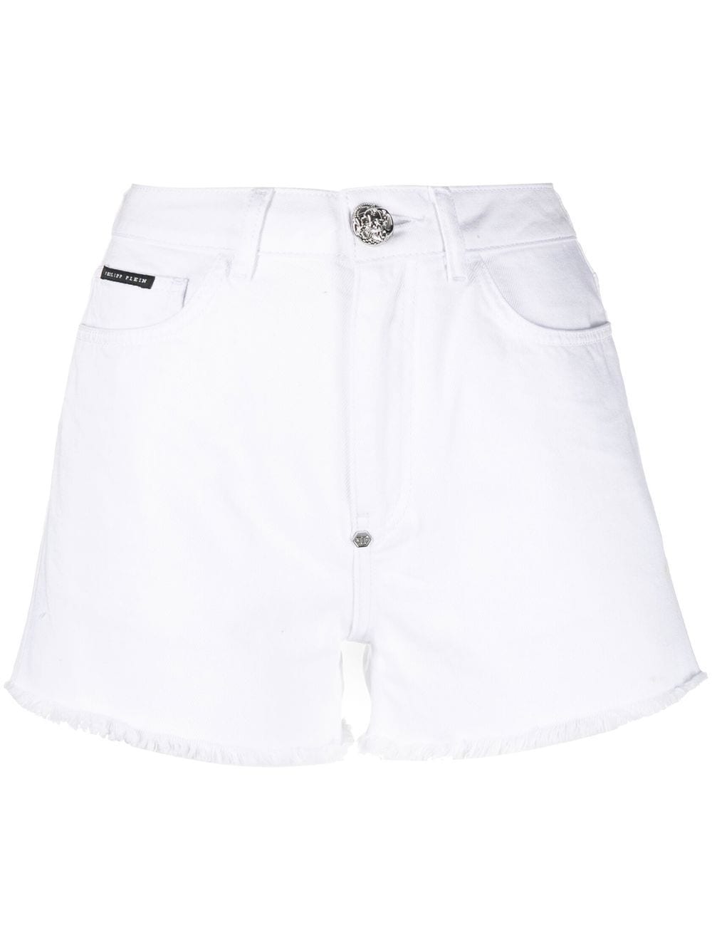 Philipp Plein Jeans-Shorts mit Kristallen - Weiß von Philipp Plein