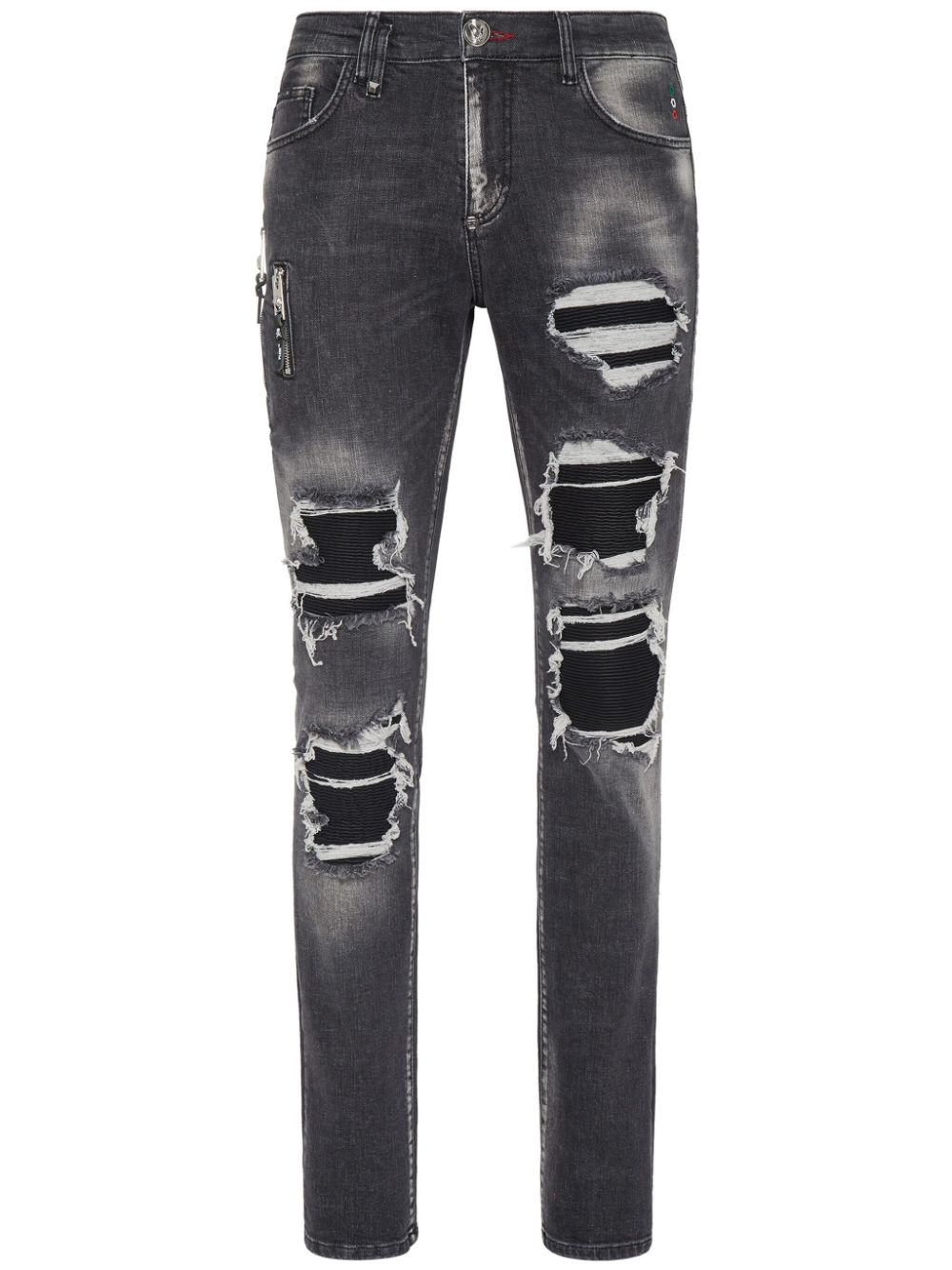 Philipp Plein Jeans in Distressed-Optik - Schwarz von Philipp Plein