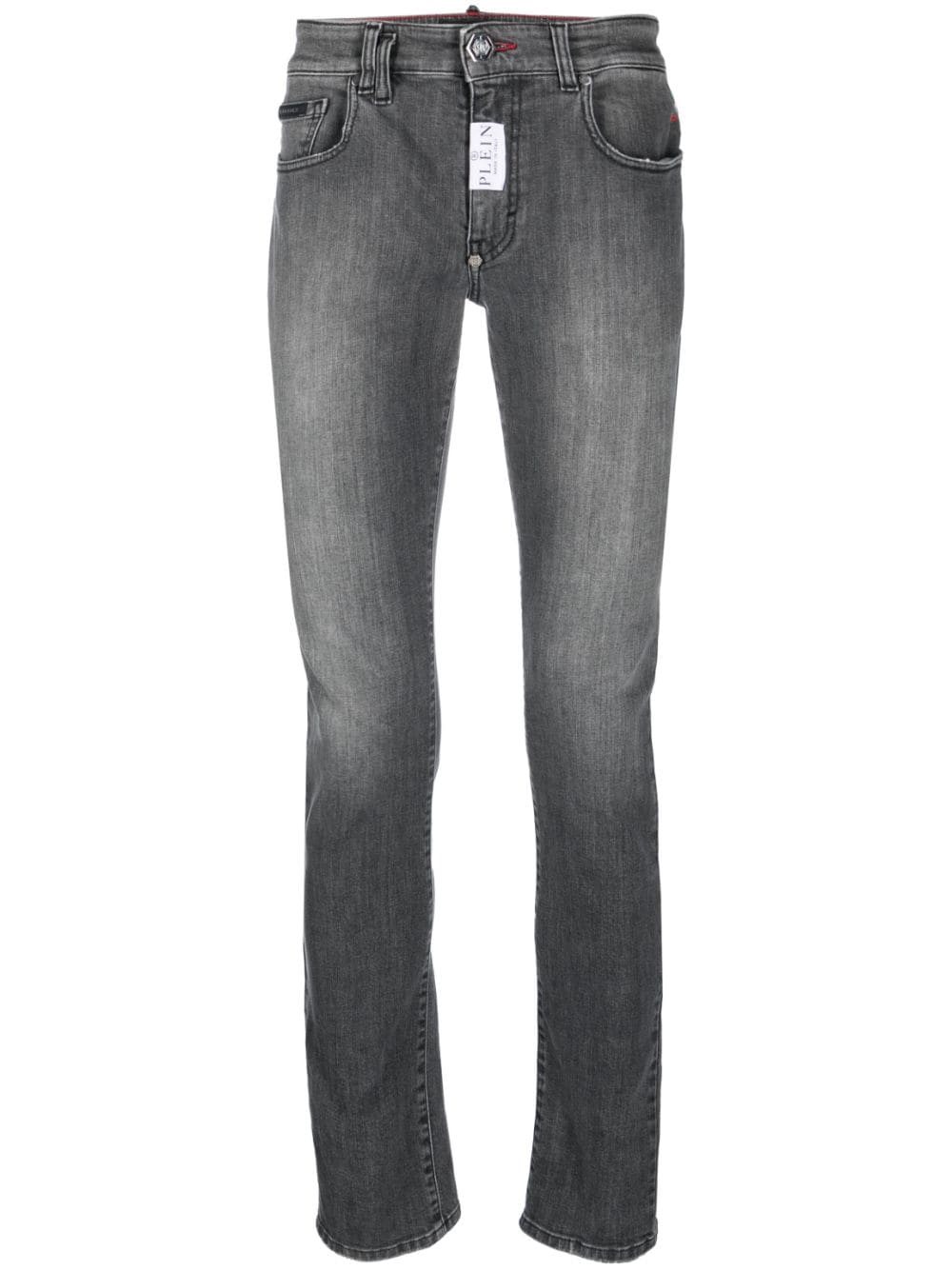 Philipp Plein Jeans mit Logo-Patch - Grau von Philipp Plein