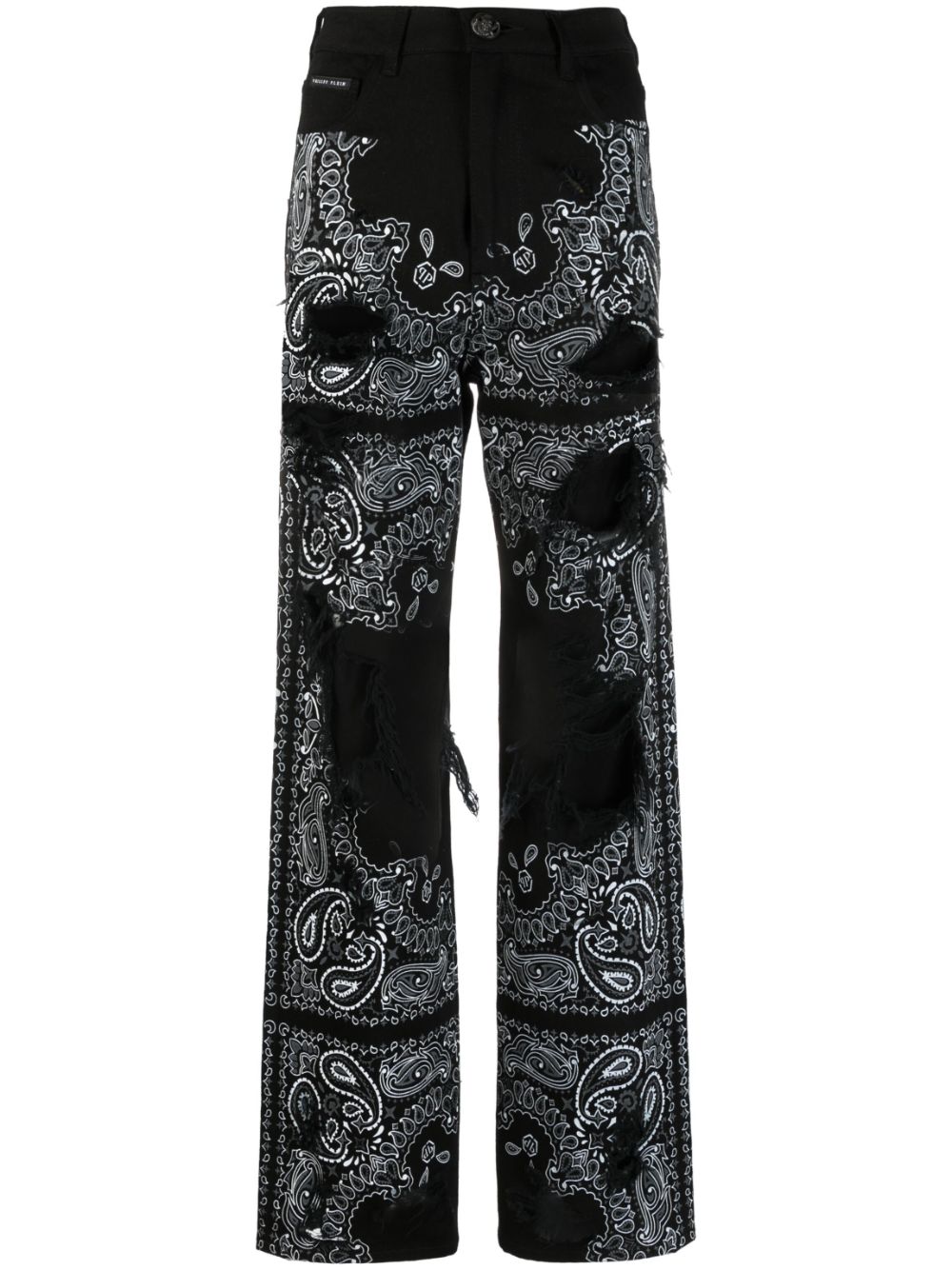 Philipp Plein Jeans mit Paisley-Print - Schwarz von Philipp Plein