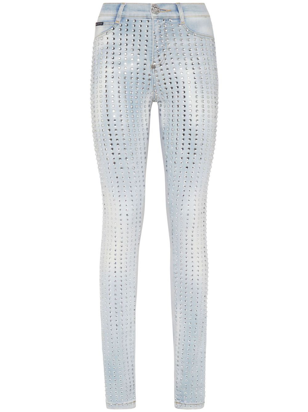 Philipp Plein Jeggings mit Kristallen - Blau von Philipp Plein