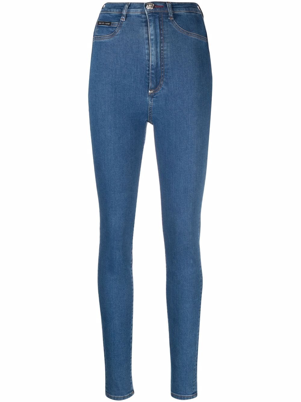 Philipp Plein Jeggings mit hohem Bund - Blau von Philipp Plein