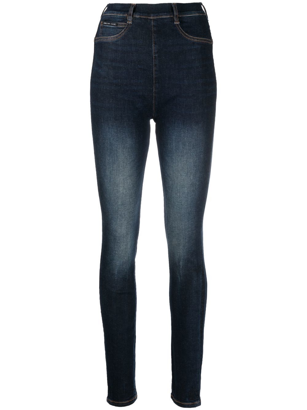 Philipp Plein Jeggings mit hohem Bund - Blau von Philipp Plein