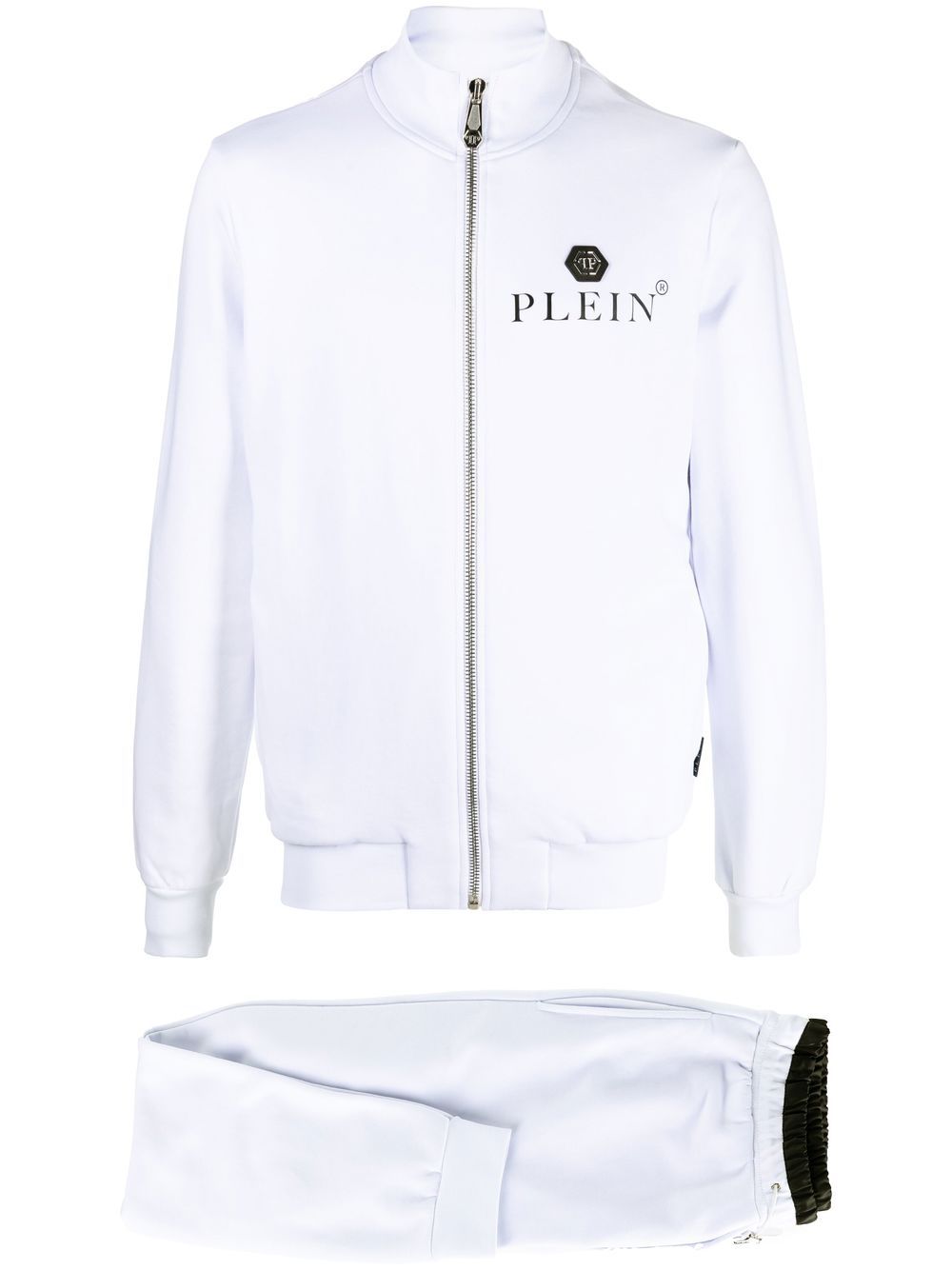 Philipp Plein Jogginganzug mit Logo-Schild - Weiß von Philipp Plein