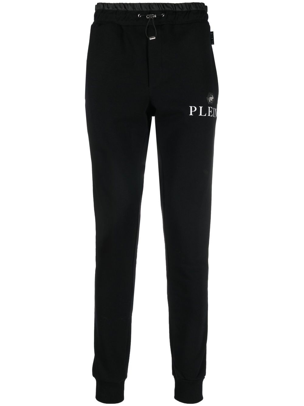 Philipp Plein Jogginghose mit Logo-Schild - Schwarz von Philipp Plein