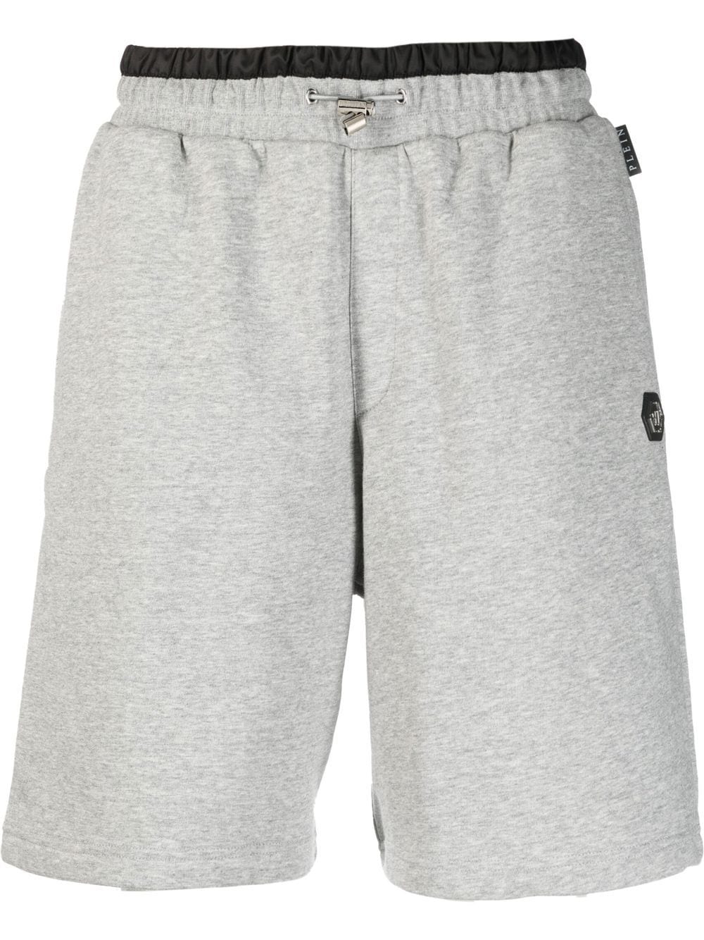 Philipp Plein Joggingshorts mit Hexagon-Schild - Grau von Philipp Plein