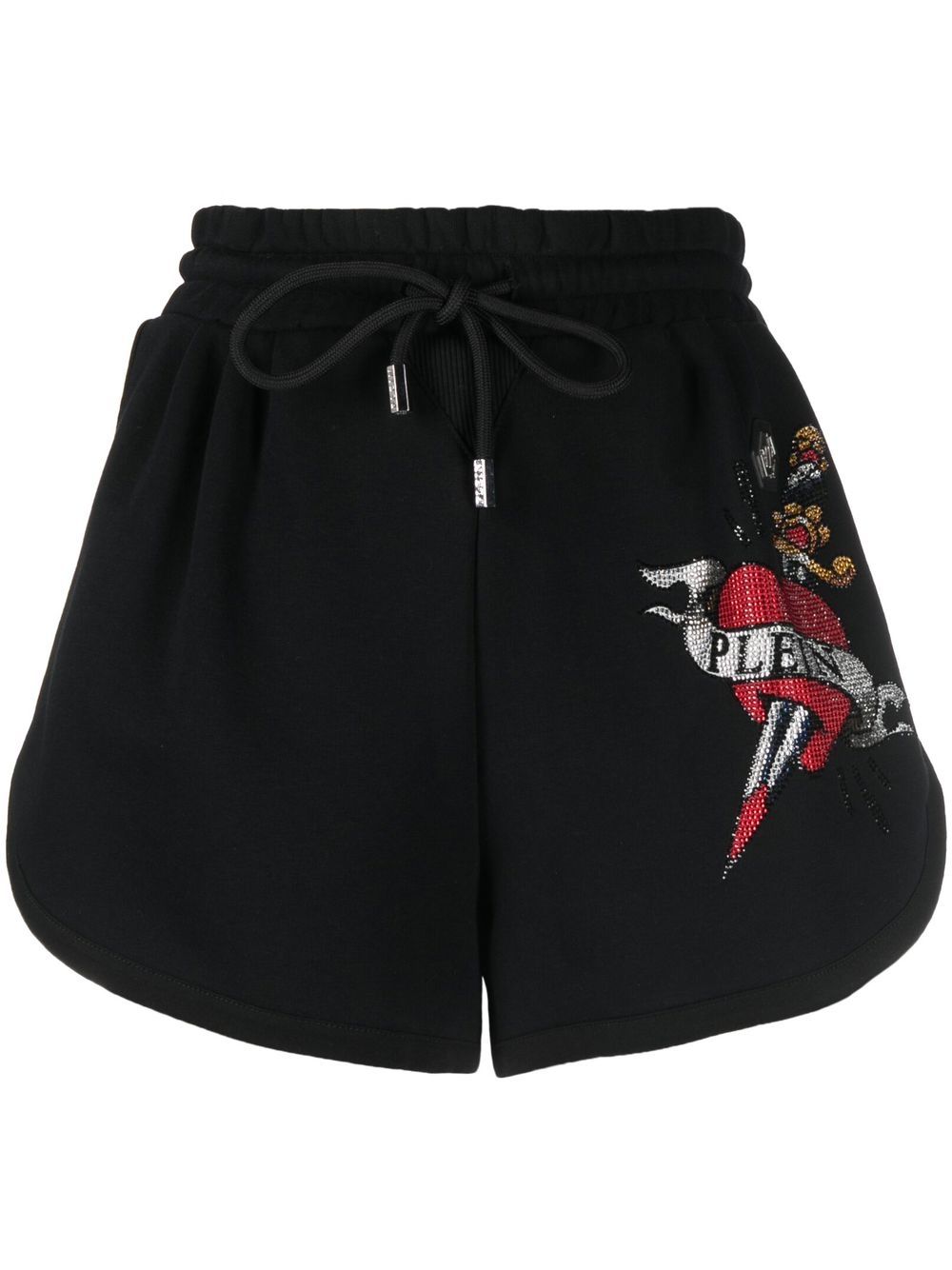 Philipp Plein Joggingshorts mit Logo - Schwarz von Philipp Plein