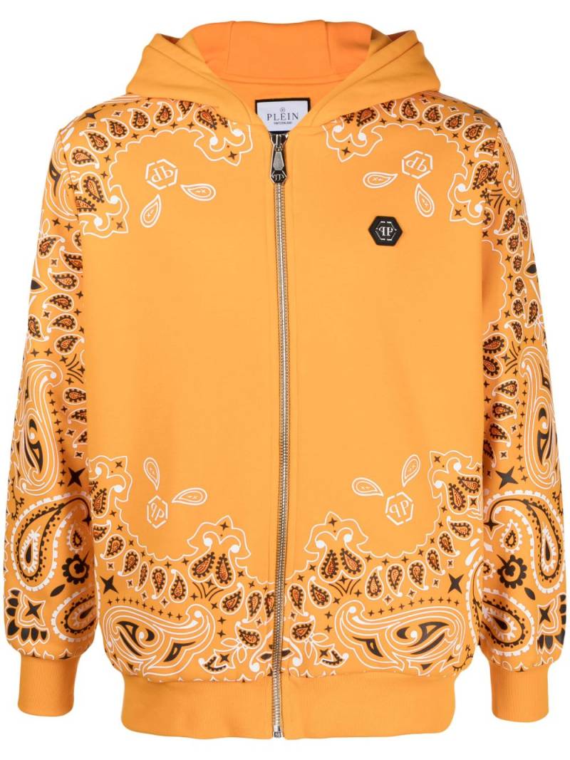 Philipp Plein Kapuzenjacke mit Bandana-Print - Orange von Philipp Plein