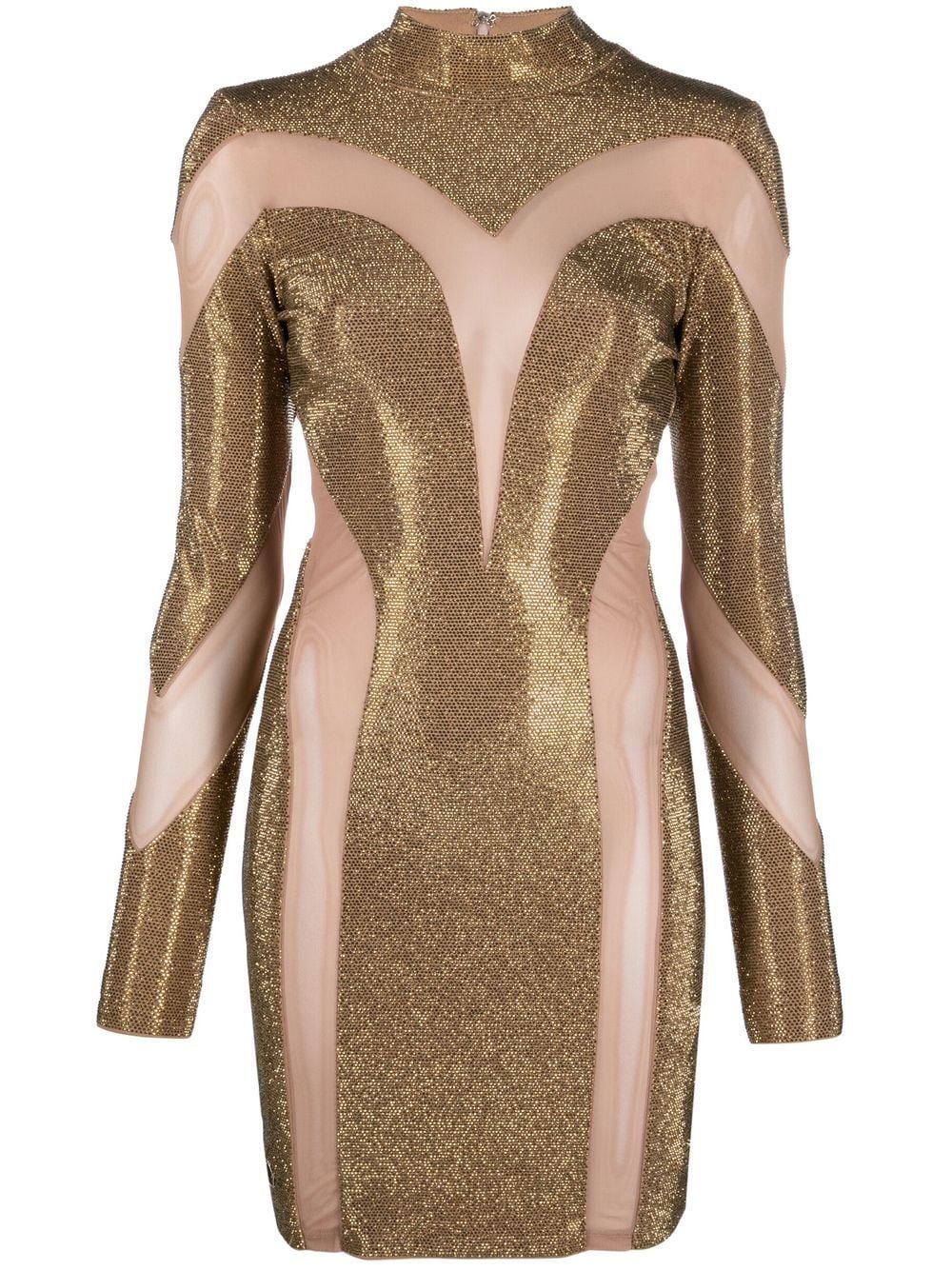 Philipp Plein Kleid mit Kristallen - Gold von Philipp Plein