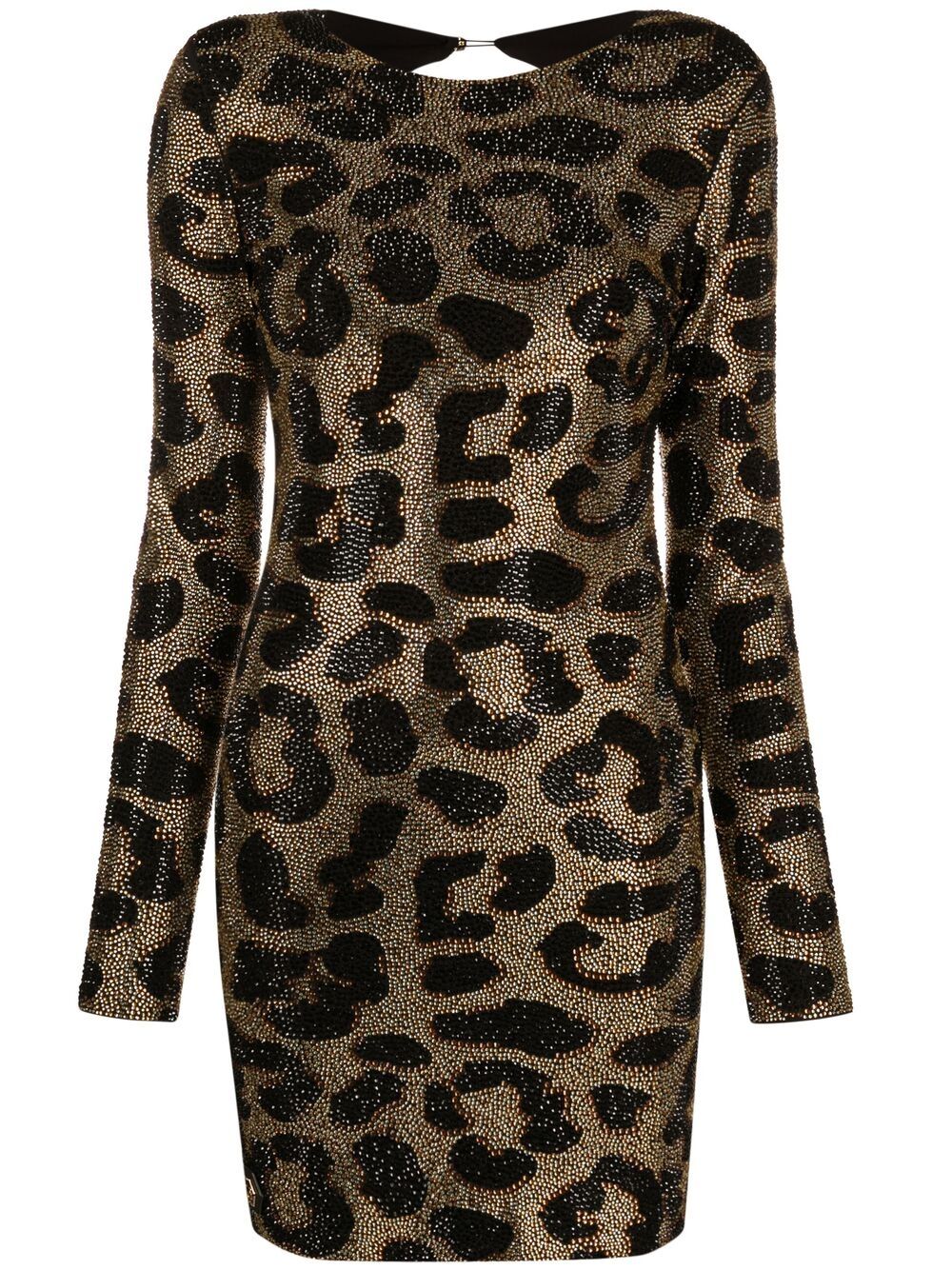 Philipp Plein Kleid mit Leoparden-Print - Schwarz von Philipp Plein