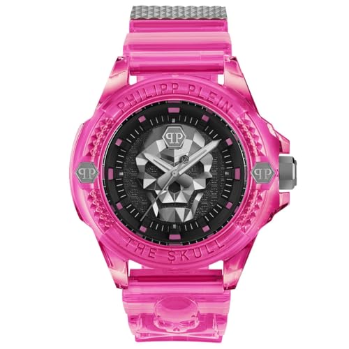 Philipp Plein $Kull Scuba DUBA Edition Unisex-Armbanduhr Analog Quarz Silikon, Rosa – Pwwaa0624, Riemen von Philipp Plein