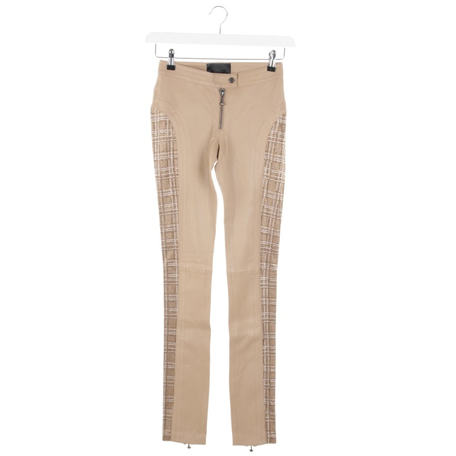 Philipp Plein Leder Lederhose S Beige von Philipp Plein