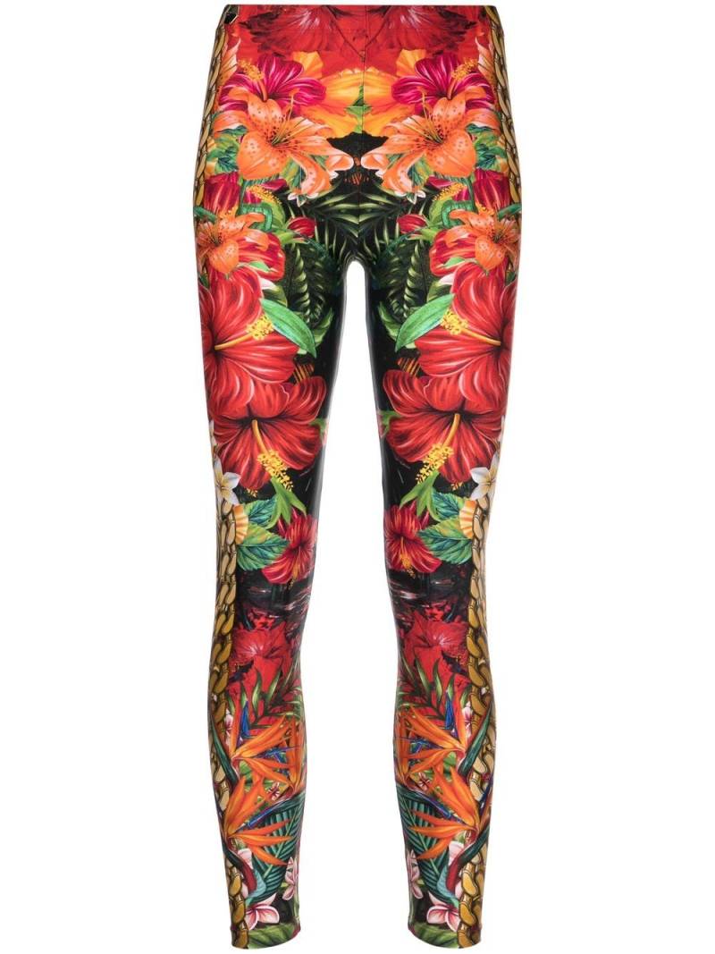 Philipp Plein Leggings mit Hawaii-Print - Rot von Philipp Plein