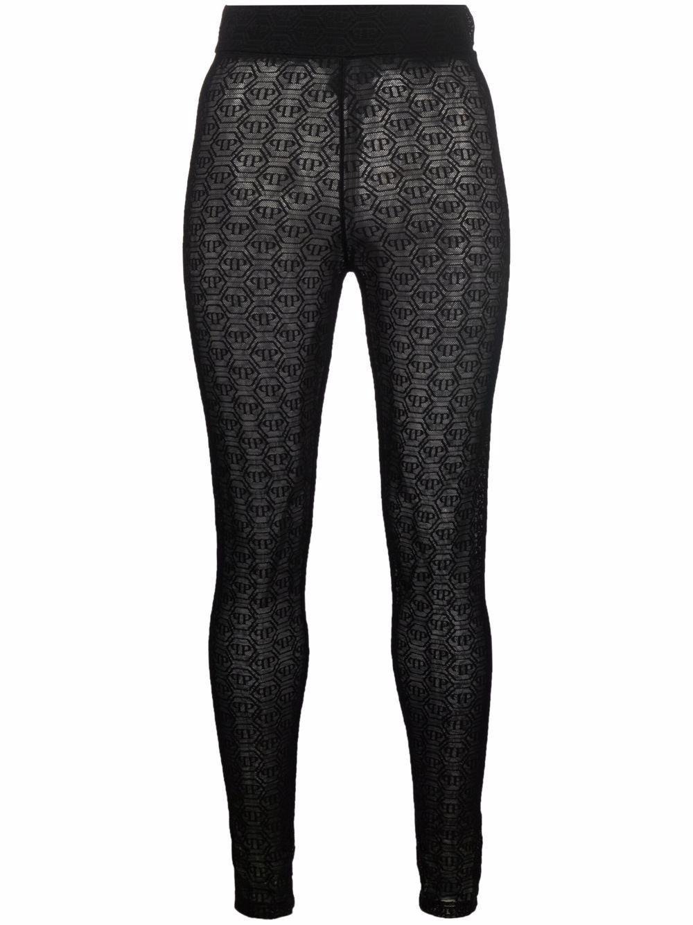 Philipp Plein Leggings mit Monogramm - Schwarz von Philipp Plein