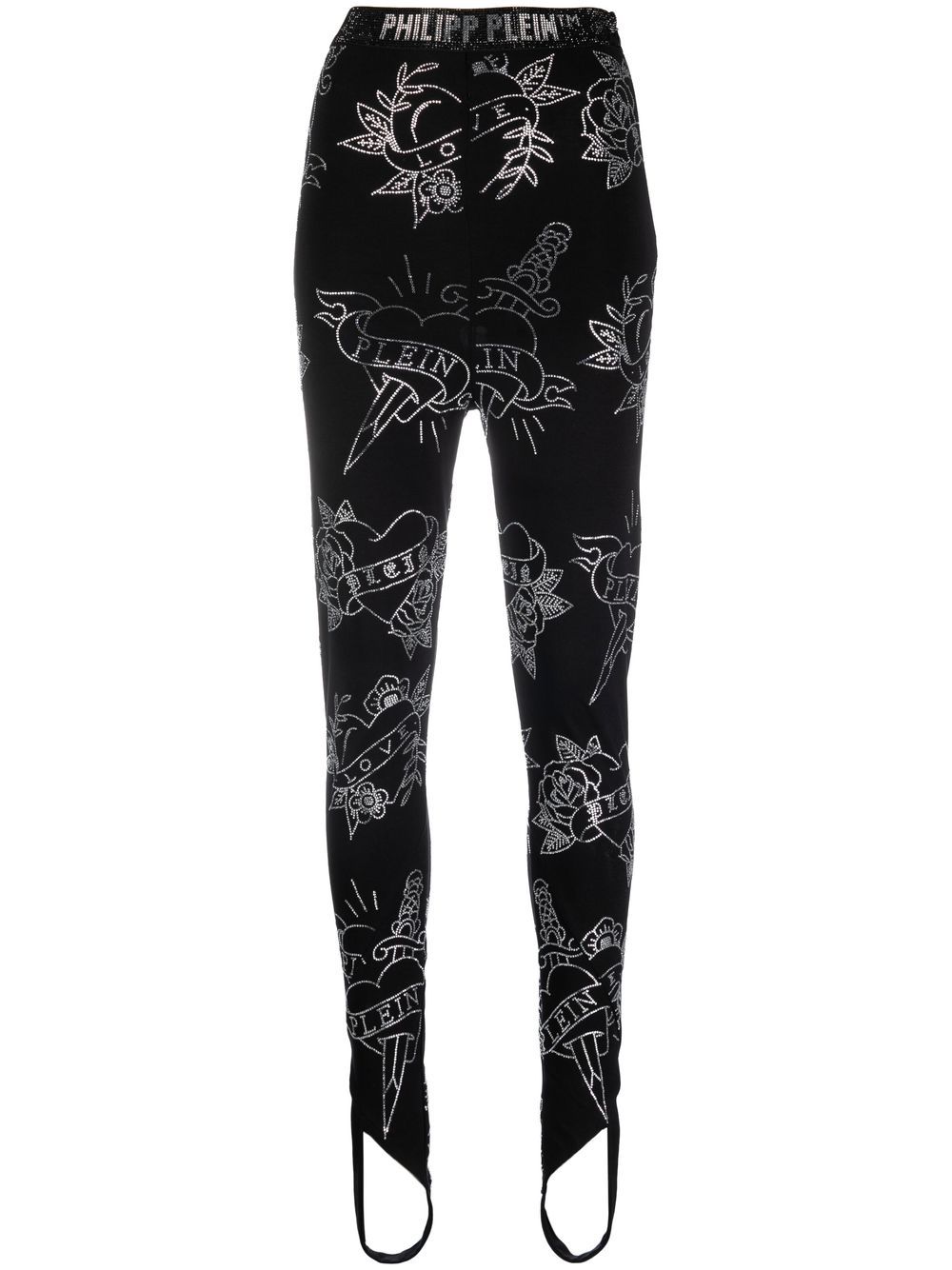 Philipp Plein Leggings mit Steg - Schwarz von Philipp Plein