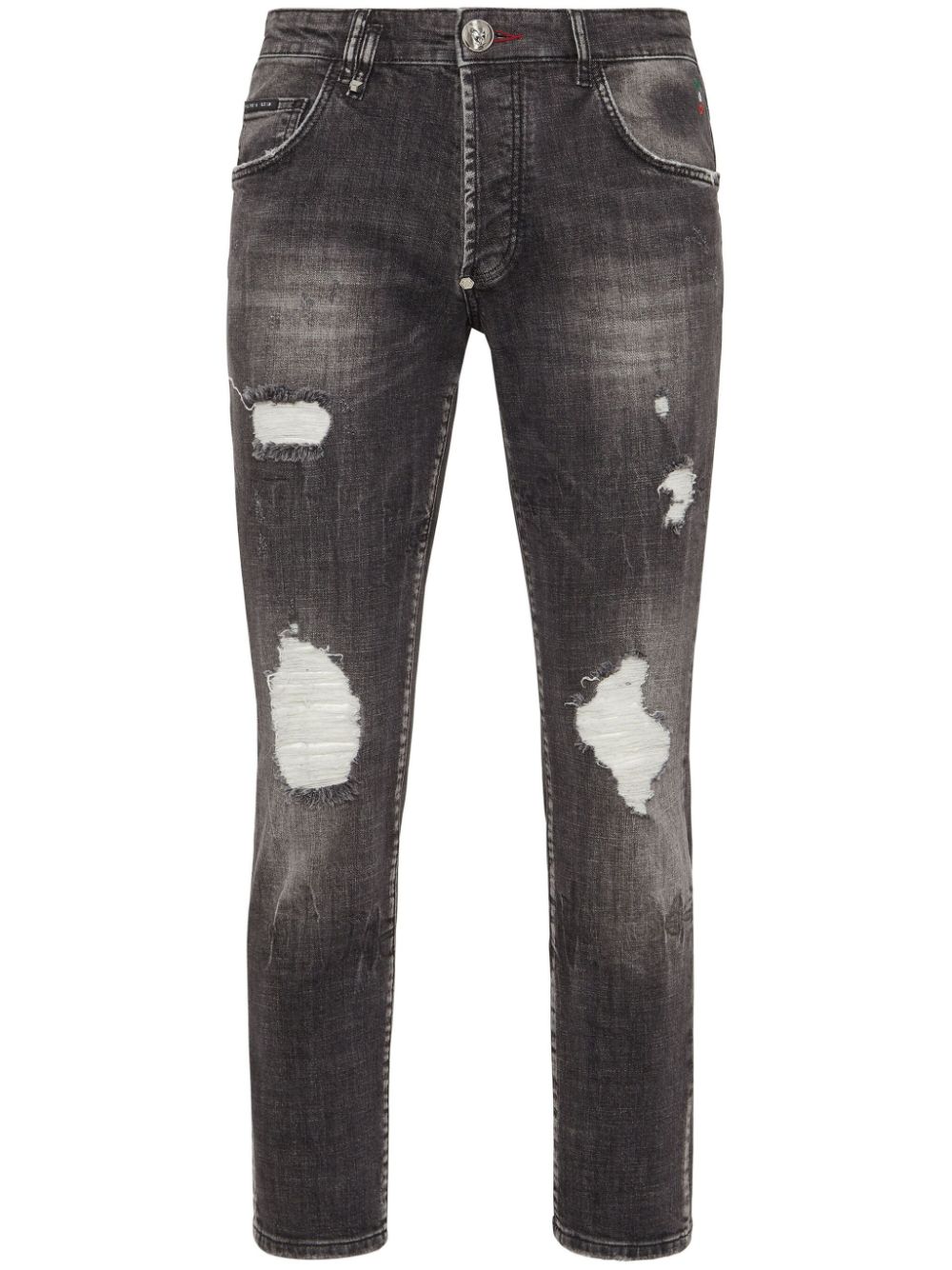 Philipp Plein Lion Circus Skinny-Jeans - Grau von Philipp Plein