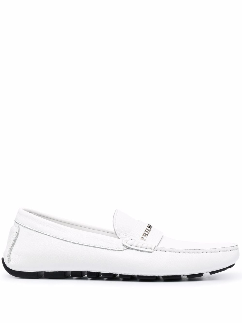 Philipp Plein Loafer mit Logo-Schild - Weiß von Philipp Plein