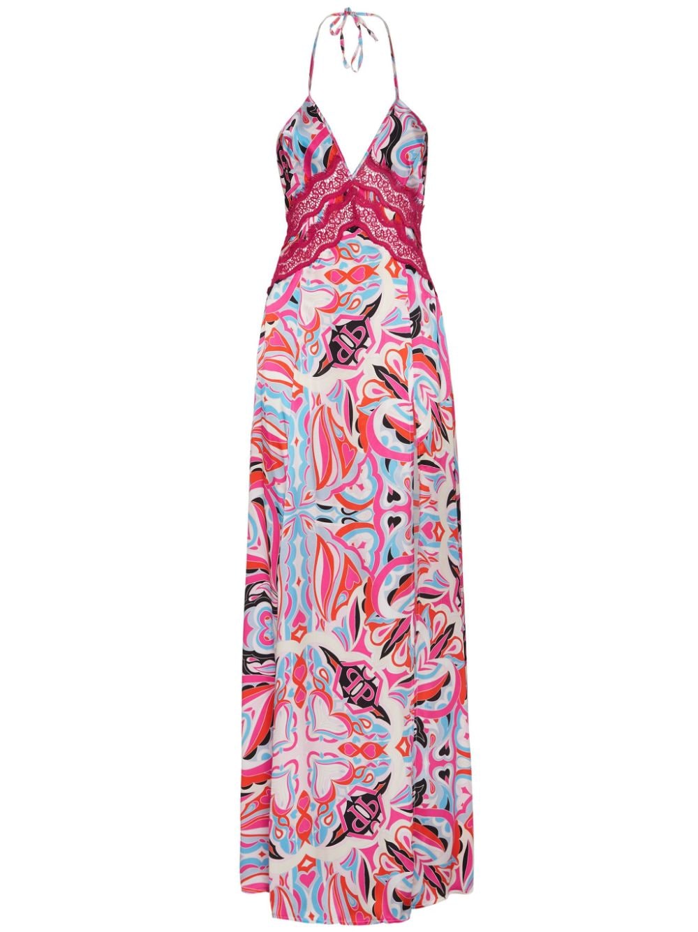 Philipp Plein Maxikleid mit abstraktem Print - Rosa von Philipp Plein