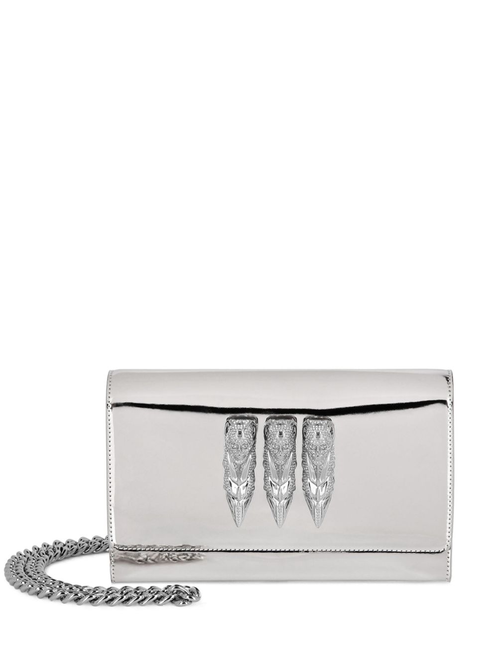 Philipp Plein Clutch mit Spiegel - Silber von Philipp Plein