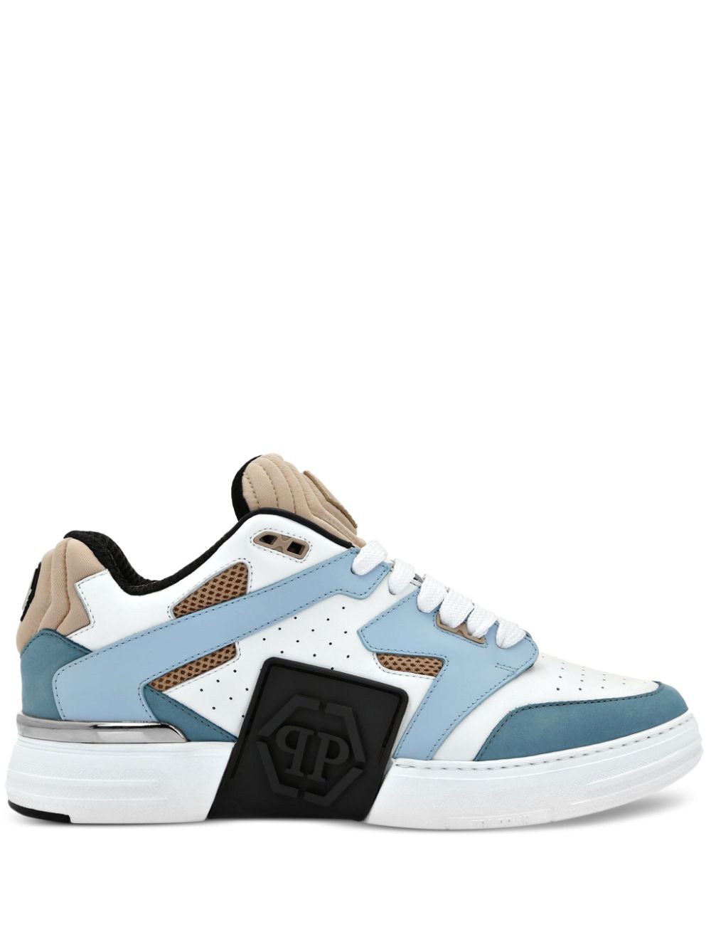 Philipp Plein Mix Sneakers mit Logo-Patch - Blau von Philipp Plein