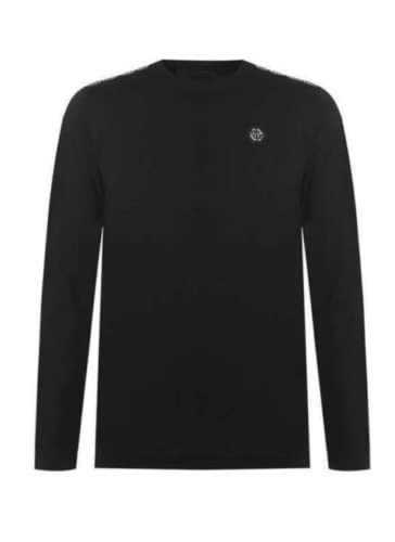 Philipp Plein PP Tape Logo Long Sleeve Shirt Sweatshirt Pulli Sweater Jumper Pullover (as3, Alpha, xx_l, Regular, Regular) von Philipp Plein