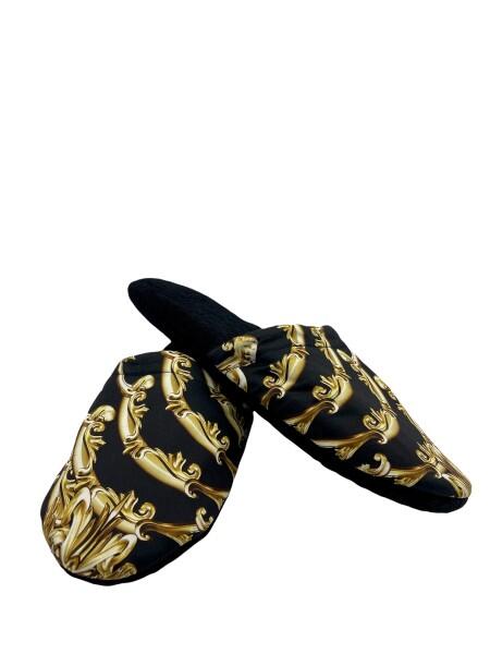 Philipp Plein - Philipp Plein Wellness-Pantoletten Herren, Schwarz-Barock von Philipp Plein