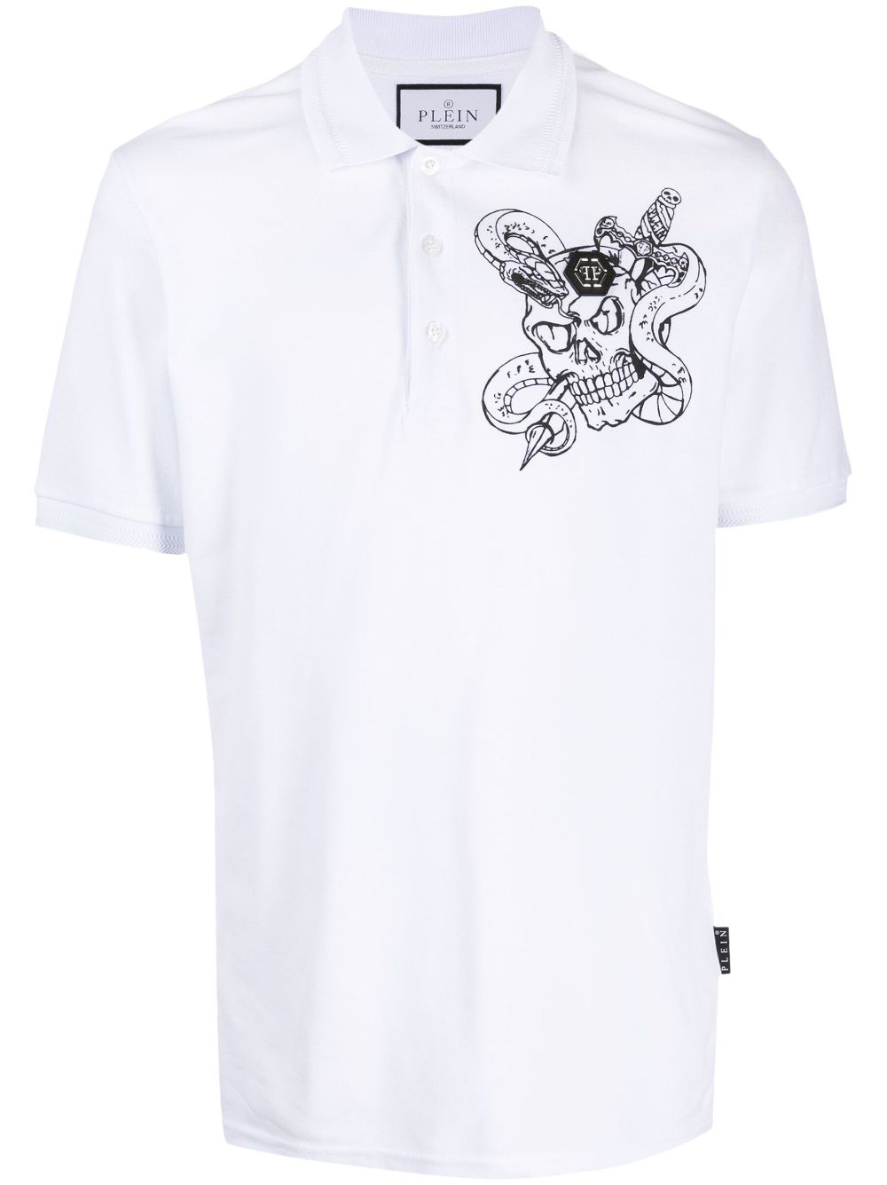 Philipp Plein Poloshirt mit Schlangen-Print - Weiß von Philipp Plein