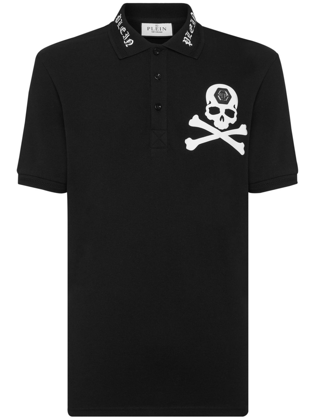 Philipp Plein Poloshirt mit Totenkopf-Print - Schwarz von Philipp Plein