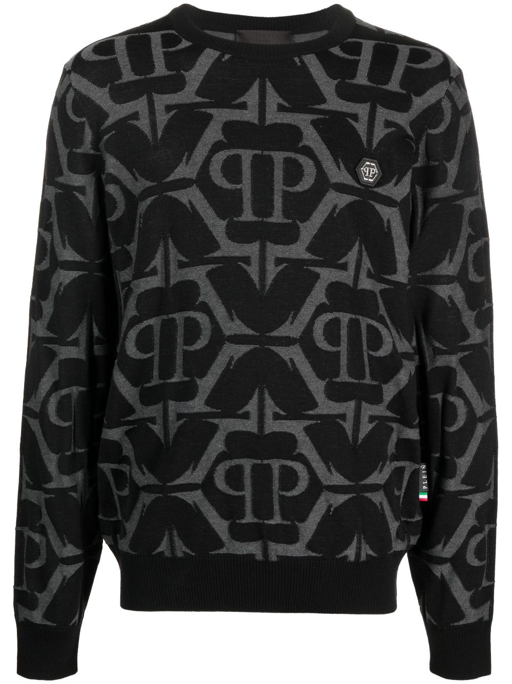 Philipp Plein Pullover mit Monogramm - Schwarz von Philipp Plein