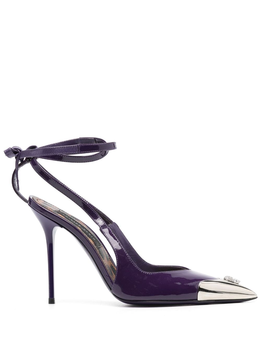 Philipp Plein Pumps mit Kristallen 105mm - Violett von Philipp Plein