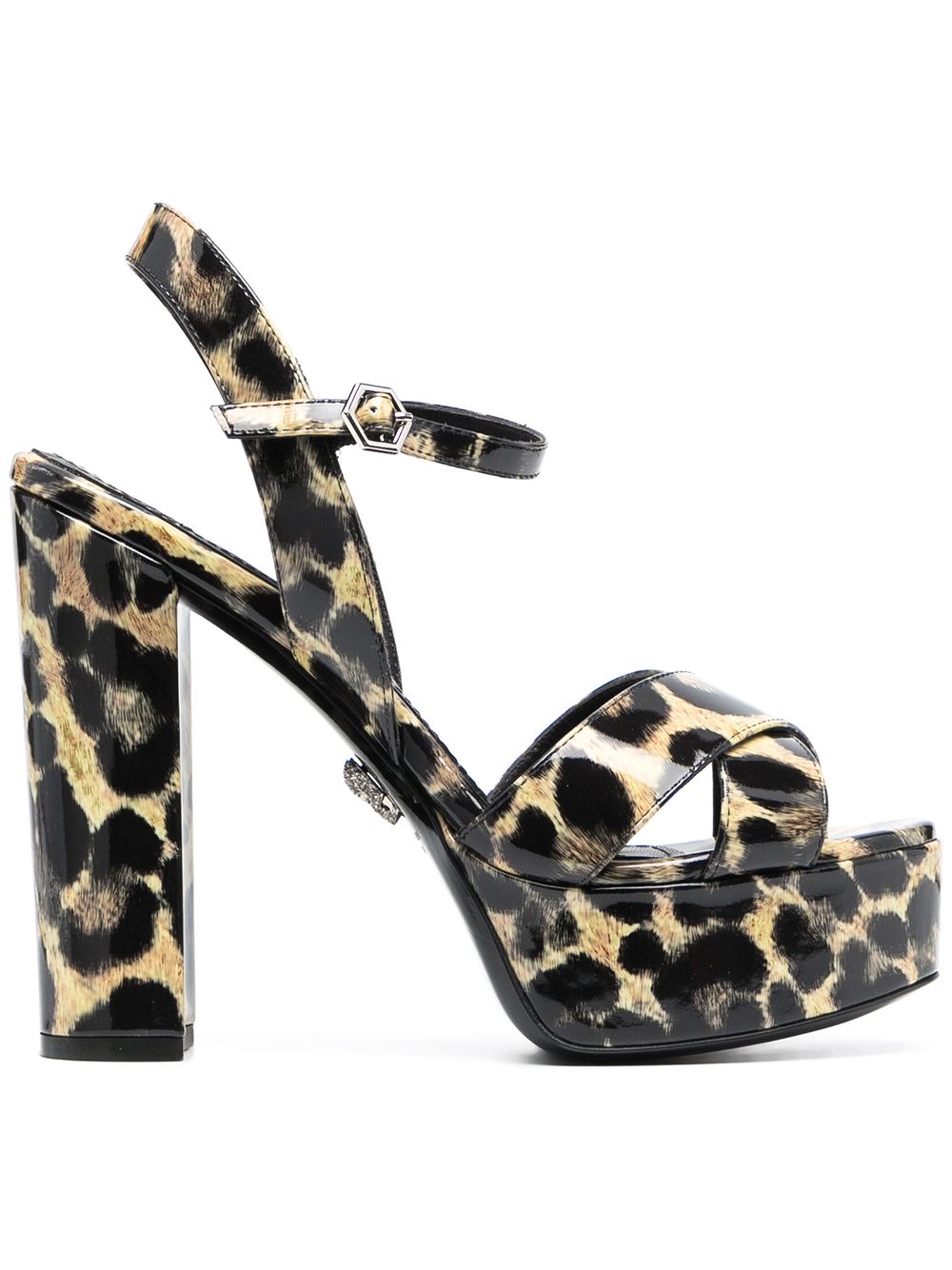 Philipp Plein Sandalen mit Leoparden-Print - Nude von Philipp Plein