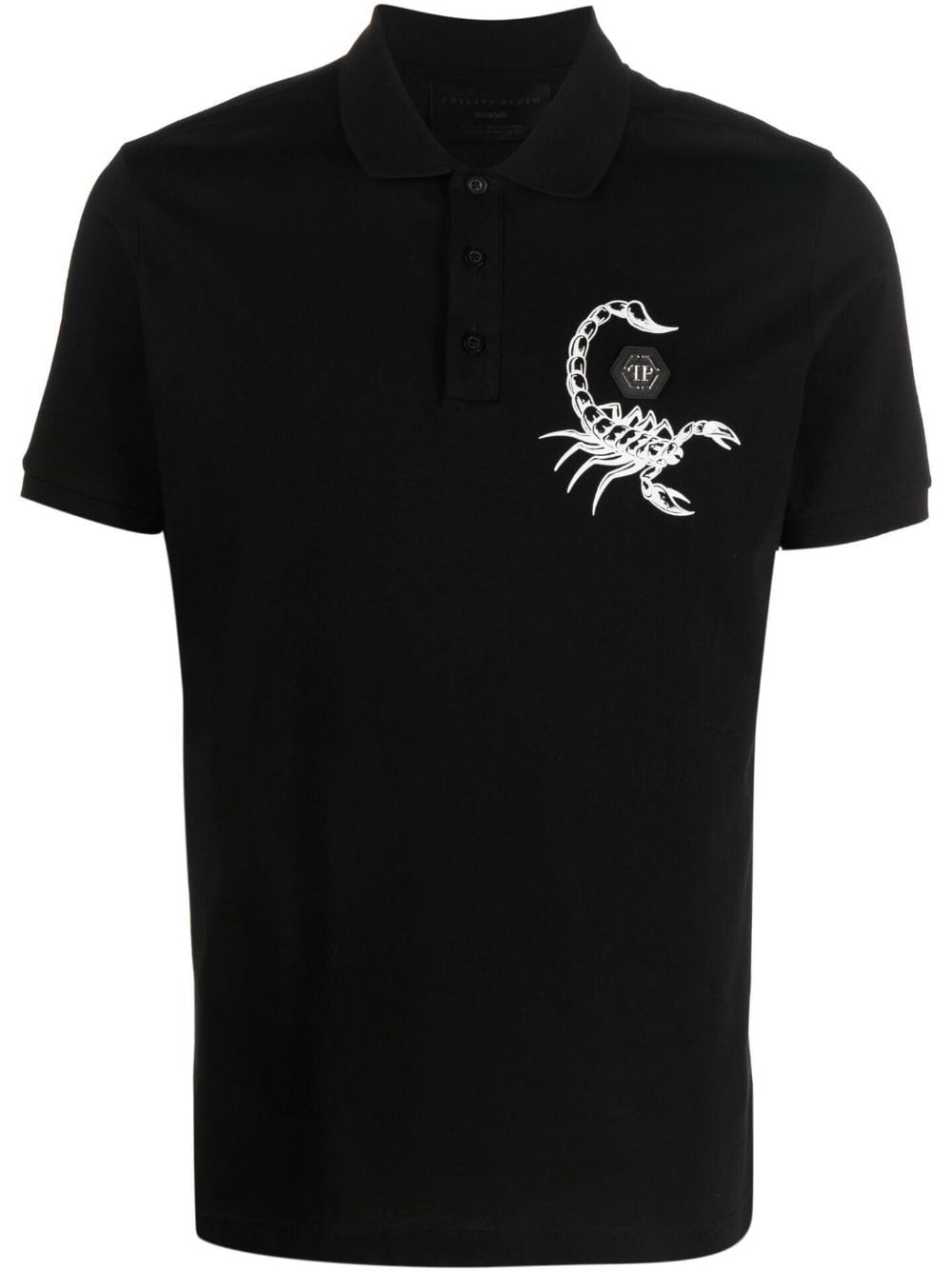 Philipp Plein Poloshirt mit Skorpion-Print - Schwarz von Philipp Plein