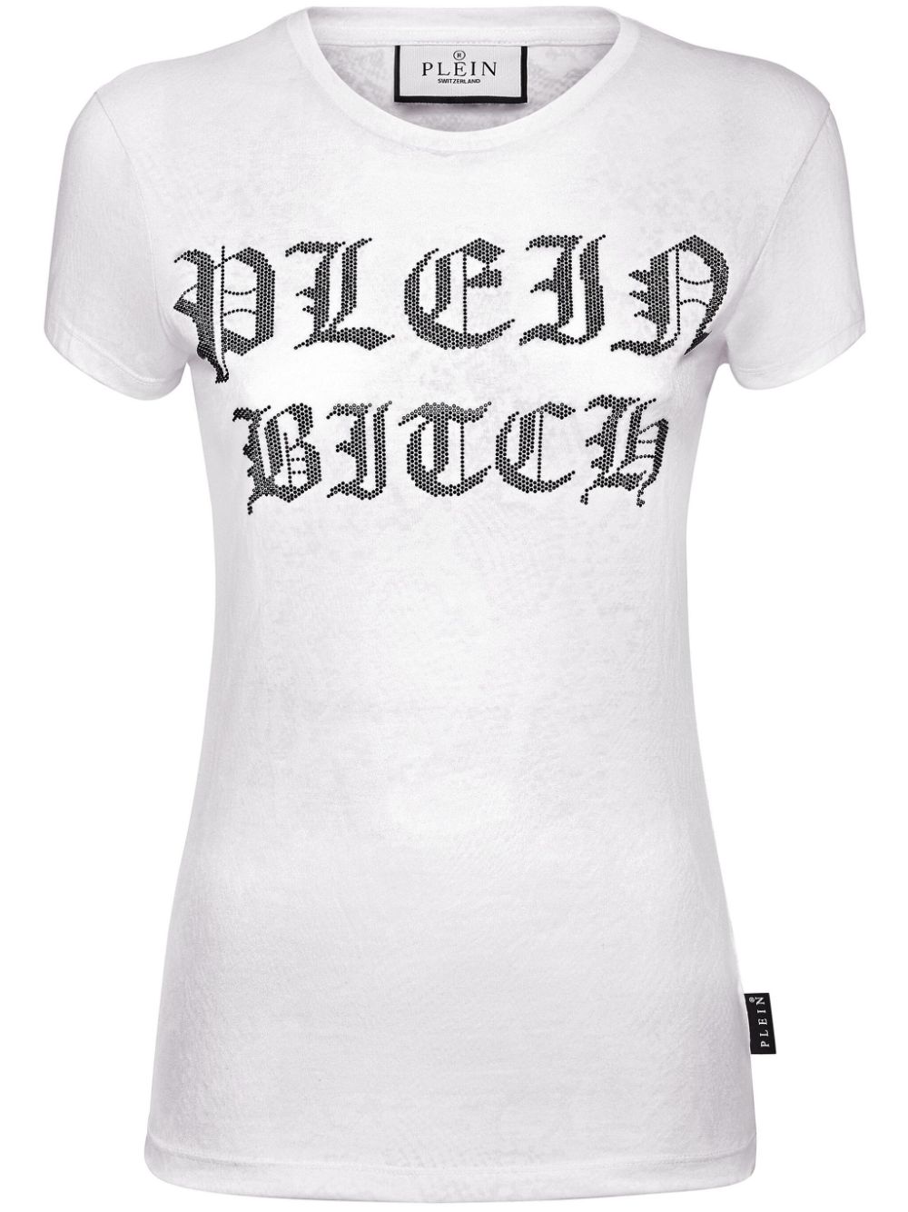 Philipp Plein Sexy Pure Gothic Plein T-Shirt mit Kristallen - Weiß von Philipp Plein