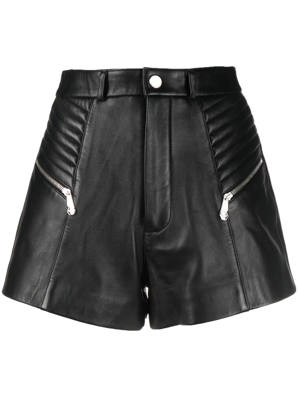 Philipp Plein Shorts aus Leder - Schwarz von Philipp Plein