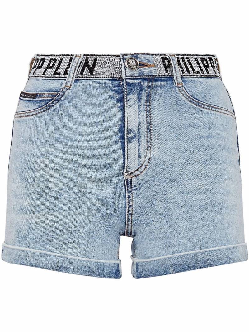 Philipp Plein Shorts mit Logo - Blau von Philipp Plein