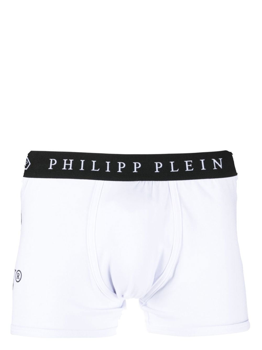 Philipp Plein Shorts mit Logo-Print - Weiß von Philipp Plein